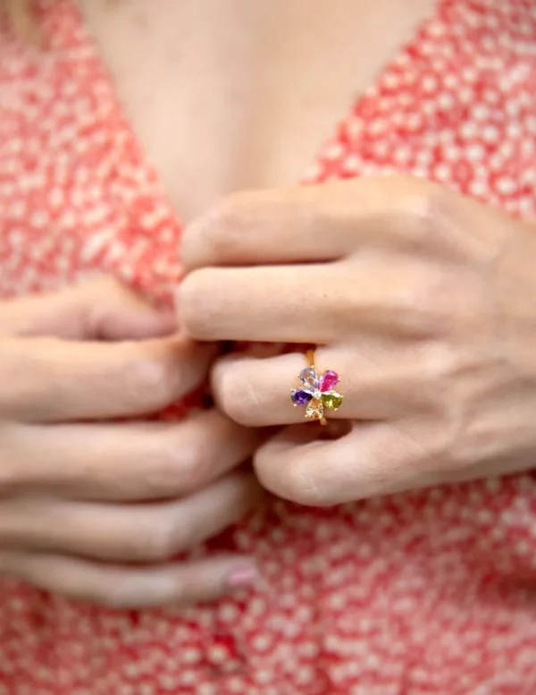 Crisafi Gioielli Anello Fiore Multicolor> Anelli