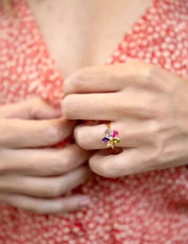Crisafi Gioielli Anello Fiore Multicolor> Anelli