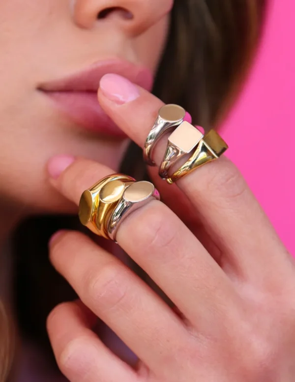 Crisafi Gioielli Anello Mini Chevalier Iniziale> Anelli