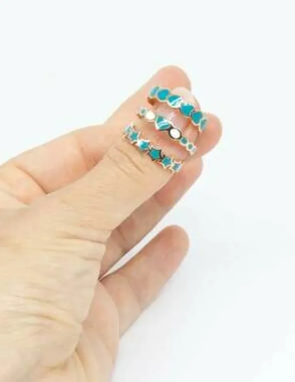 Crisafi Gioielli Anello Smaltato Cuore Stella> Anelli