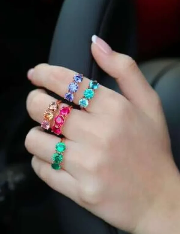 Crisafi Gioielli Anello Trilogy Quarzi Colorati> Anelli