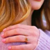 Crisafi Gioielli Anello Zaffiri Oro 18 KT> Anelli