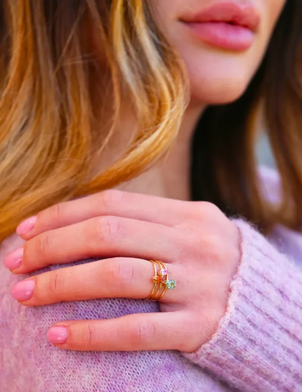 Crisafi Gioielli Anello Zaffiri Oro 18 KT> Anelli