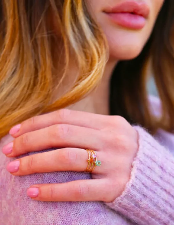 Crisafi Gioielli Anello Zaffiri Oro 18 KT> Anelli
