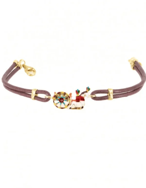 Crisafi Gioielli Bracciale Carretto Siciliano Smaltato - Terra del Sole> Bracciali