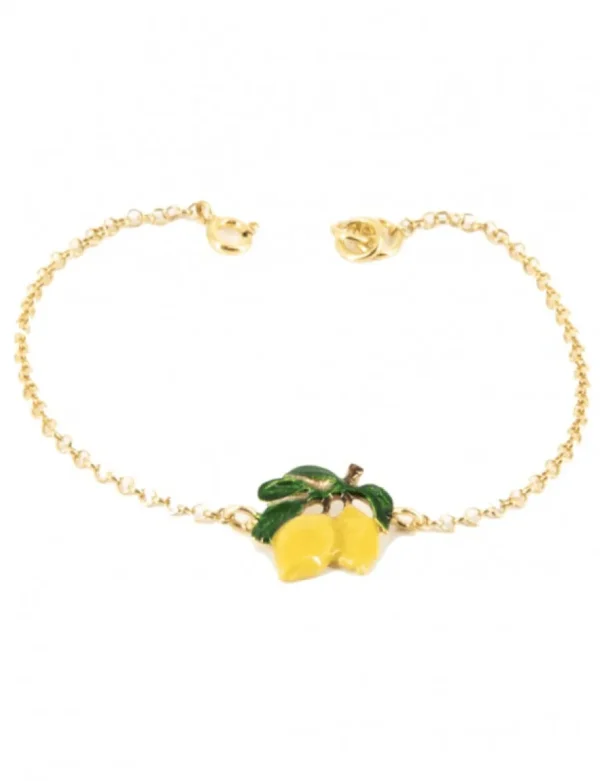 Crisafi Gioielli Bracciale Catenina Limoni Smaltato - Terra del Sole> Bracciali