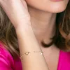 Crisafi Gioielli Bracciale Cuoricino Perlina> Bracciali