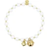 Crisafi Gioielli Bracciale Elastico Campanelli e Perle Rue Des Mille> Bracciali