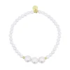 Crisafi Gioielli Bracciale Elastico Perle Whiteside Rue Des Mille> Bracciali