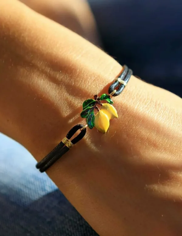 Crisafi Gioielli Bracciale Limoni Siciliani Smaltato - Terra del Sole> Bracciali