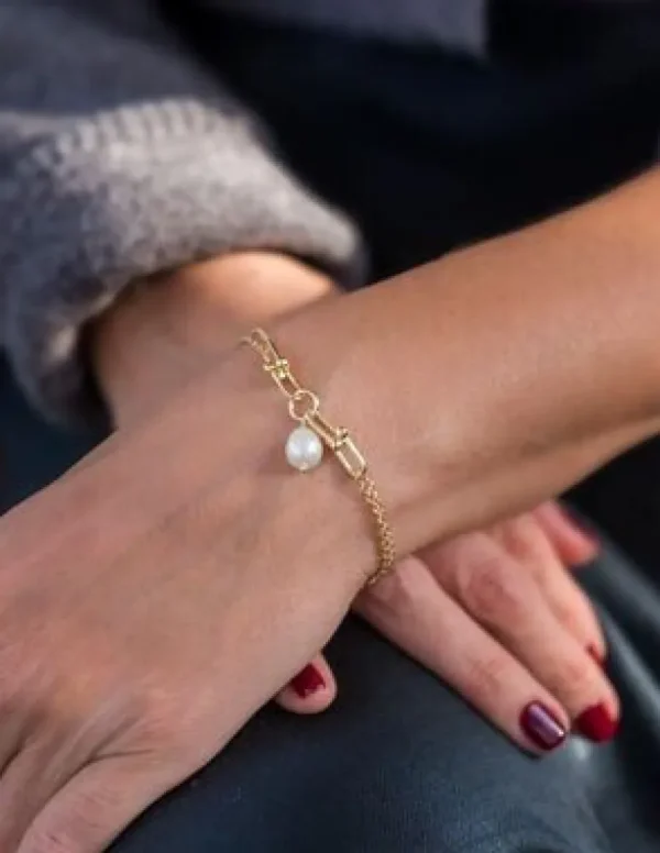 Crisafi Gioielli Bracciale Maglia Perla> Bracciali