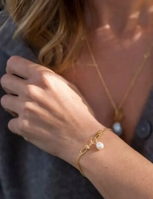 Crisafi Gioielli Bracciale Maglia Perla> Bracciali