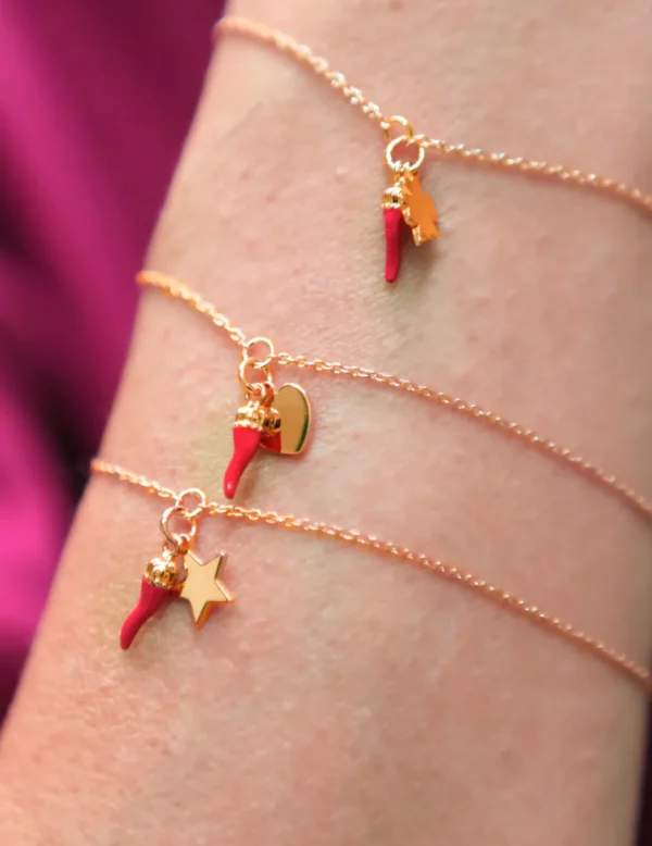 Crisafi Gioielli Bracciale Micro Cornetto con Elemento> Bracciali