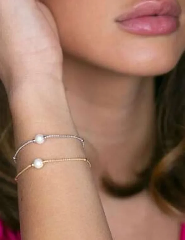 Crisafi Gioielli Bracciale Perlina Centrale> Bracciali