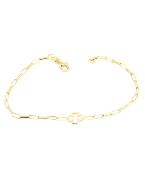 Crisafi Gioielli Bracciale Sagoma Quadrifoglio> Bracciali