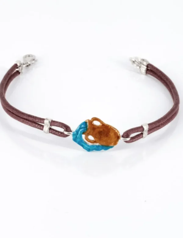 Crisafi Gioielli Bracciale Segno Zodiacale Acquario Smaltato - Terra del Sole> Bracciali