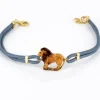 Crisafi Gioielli Bracciale Segno Zodiacale Leone Smaltato - Terra del Sole> Bracciali