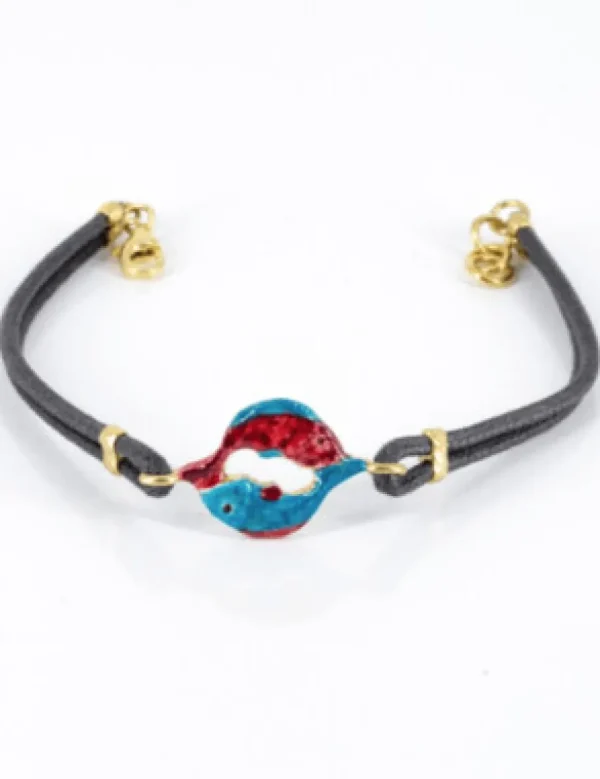 Crisafi Gioielli Bracciale Segno Zodiacale Pesci Smaltato - Terra del Sole> Bracciali