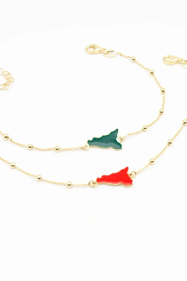 Crisafi Gioielli Bracciale Sicilia Pallini Smaltato> Bracciali