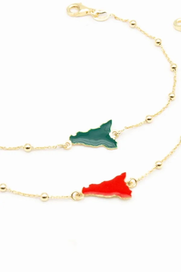 Crisafi Gioielli Bracciale Sicilia Pallini Smaltato> Bracciali