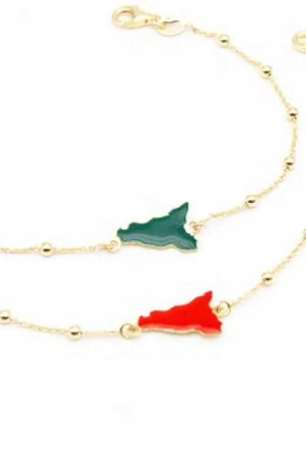 Crisafi Gioielli Bracciale Sicilia Pallini Smaltato> Bracciali