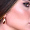 Crisafi Gioielli Cerchi Smaltati Vintage Marrone Beige> Orecchini