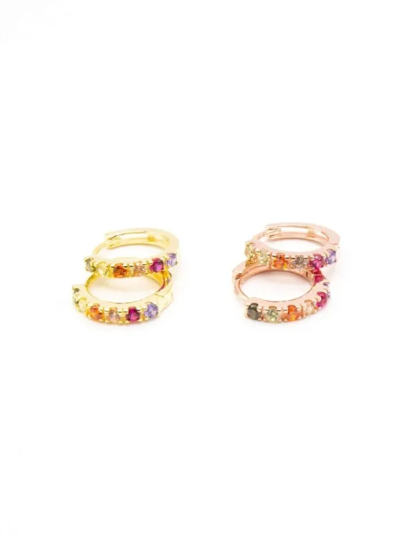 Crisafi Gioielli Cerchietti Mini Multicolor> Orecchini
