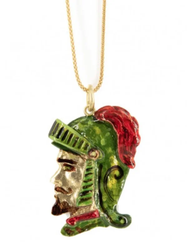 Crisafi Gioielli Collana Ciondolo Paladino Siciliano Smaltato - Terra del Sole> Collane