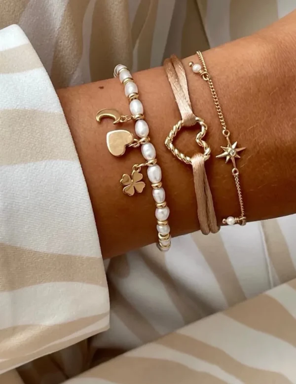 Crisafi Gioielli 24Kae Bracciale Raso Cuore> 24 Kae