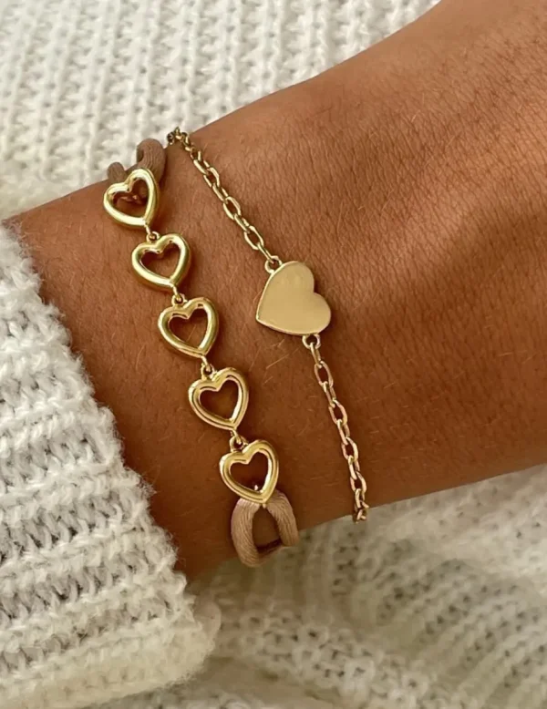 Crisafi Gioielli 24Kae Bracciale Raso Cuoricini> 24 Kae
