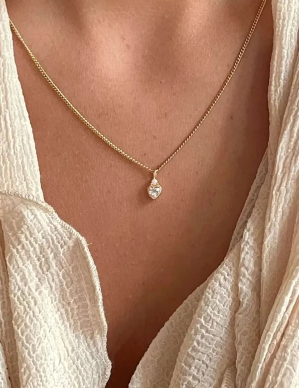 Crisafi Gioielli 24 Kae Collana Vintage Cuore> 24 Kae
