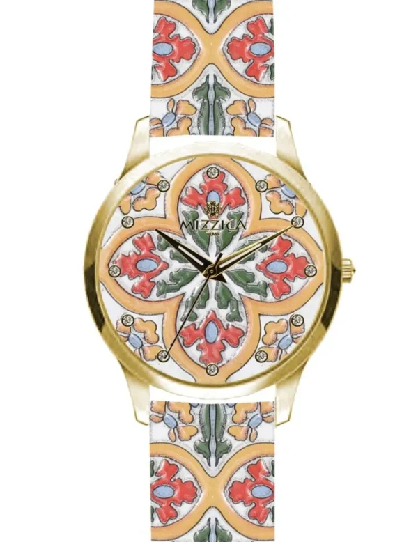 Crisafi Gioielli Orologio Mizzica La Maiolica Orange MB169> Mizzica Time Orologi