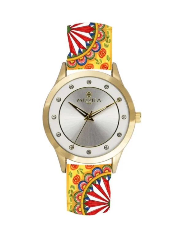 Crisafi Gioielli Orologio Mizzica La Sicilia Giallo MA132> Mizzica Time Orologi