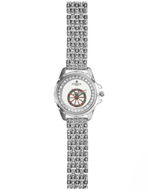 Crisafi Gioielli Orologio Mizzica Ruota Zirconi MZ203B> Mizzica Time Orologi