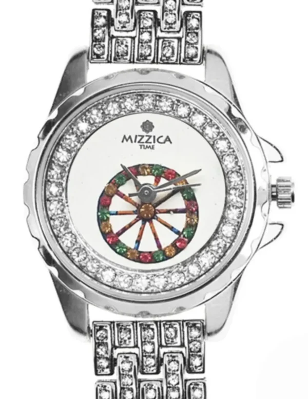 Crisafi Gioielli Orologio Mizzica Ruota Zirconi MZ203B> Mizzica Time Orologi