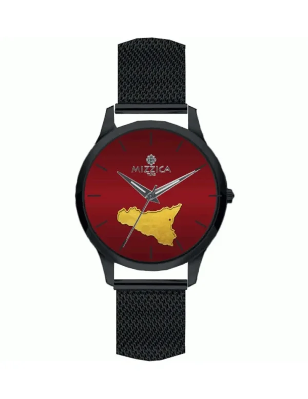 Crisafi Gioielli Orologio Mizzica Uomo La Sicilia Rosso MU101> Mizzica Time Orologi