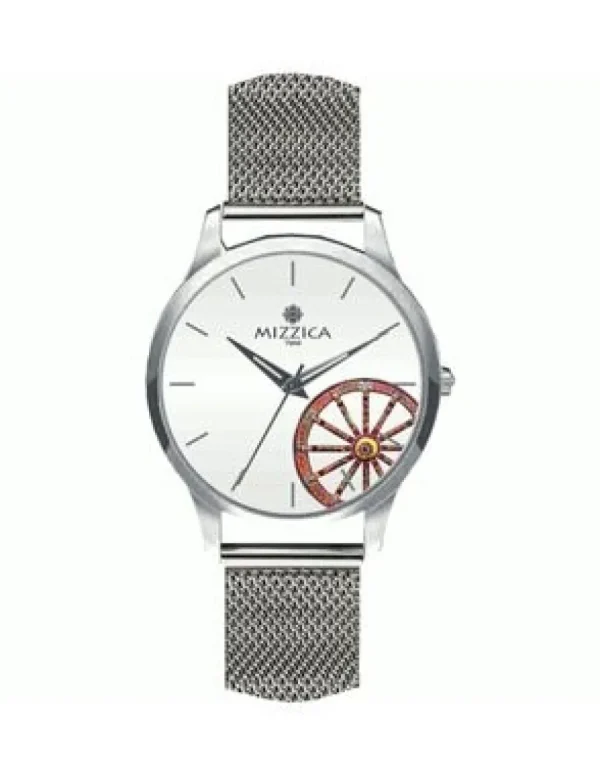 Crisafi Gioielli Orologio Mizzica Uomo La Ruota Bianco MU102> Mizzica Time Orologi