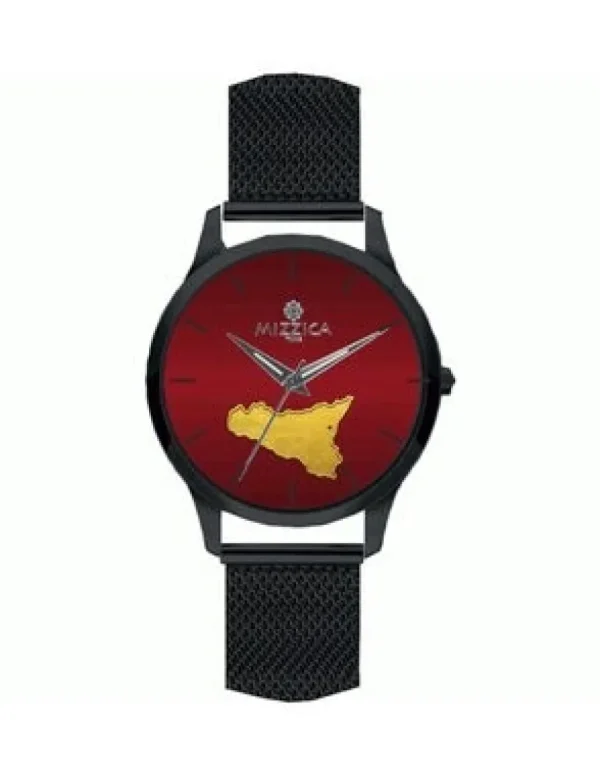 Crisafi Gioielli Orologio Mizzica Uomo La Sicilia Rosso MU101> Mizzica Time Orologi