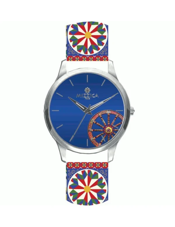 Crisafi Gioielli Orologio Mizzica Uomo La Ruota Blu MU202> Mizzica Time Orologi
