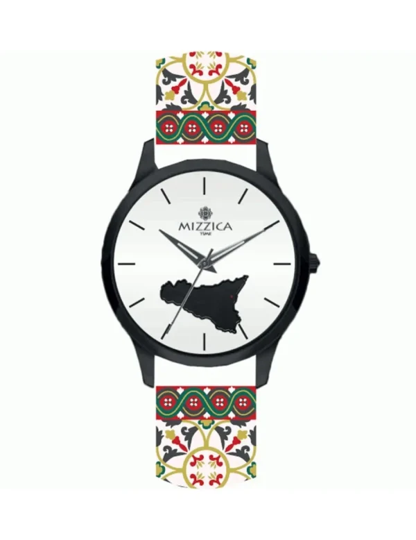 Crisafi Gioielli Orologio Mizzica Uomo La Sicilia Bianco MU301> Mizzica Time Orologi