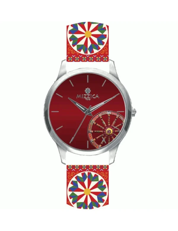 Crisafi Gioielli Orologio Mizzica Uomo La Ruota Rosso MU302> Mizzica Time Orologi