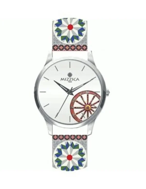 Crisafi Gioielli Orologio Mizzica Uomo La Ruota Bianco MU102> Mizzica Time Orologi