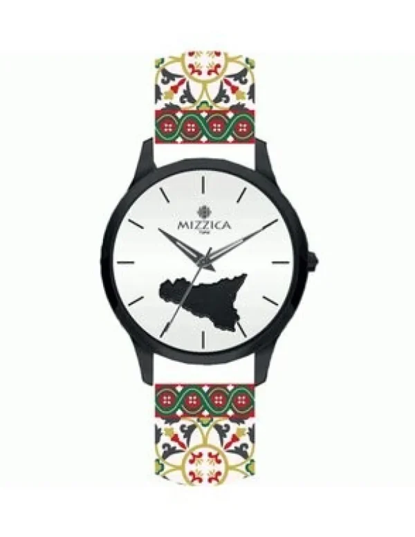 Crisafi Gioielli Orologio Mizzica Uomo La Sicilia Bianco MU301> Mizzica Time Orologi