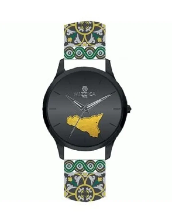 Crisafi Gioielli Orologio Mizzica Uomo La Sicilia Nero MU201> Mizzica Time Orologi