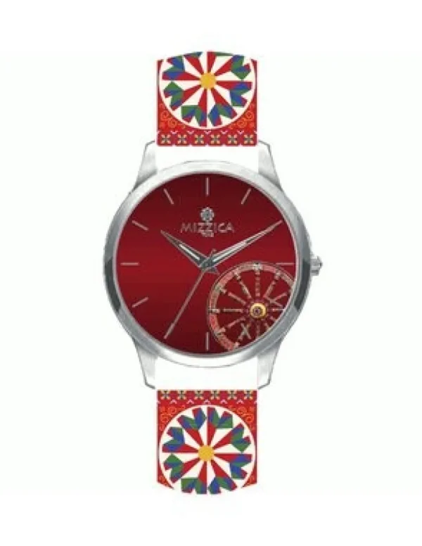 Crisafi Gioielli Orologio Mizzica Uomo La Ruota Rosso MU302> Mizzica Time Orologi
