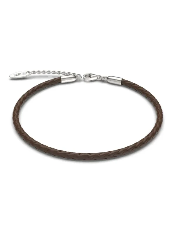 Crisafi Gioielli Rerum Bracciale Cuoio Marrone> Rerum Gioielli