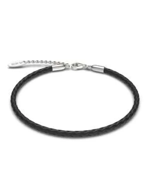 Crisafi Gioielli Rerum Bracciale Cuoio Nero> Rerum Gioielli