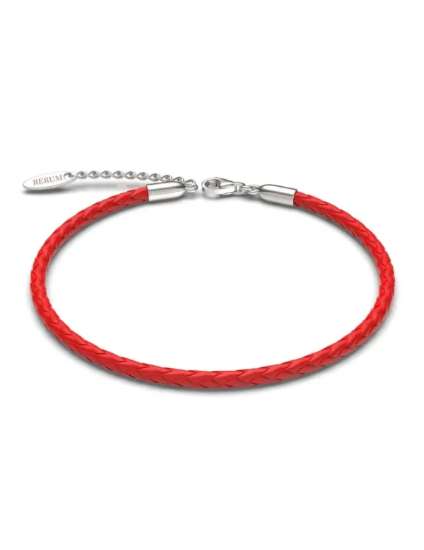 Crisafi Gioielli Rerum Bracciale Cuoio Rosso> Rerum Gioielli