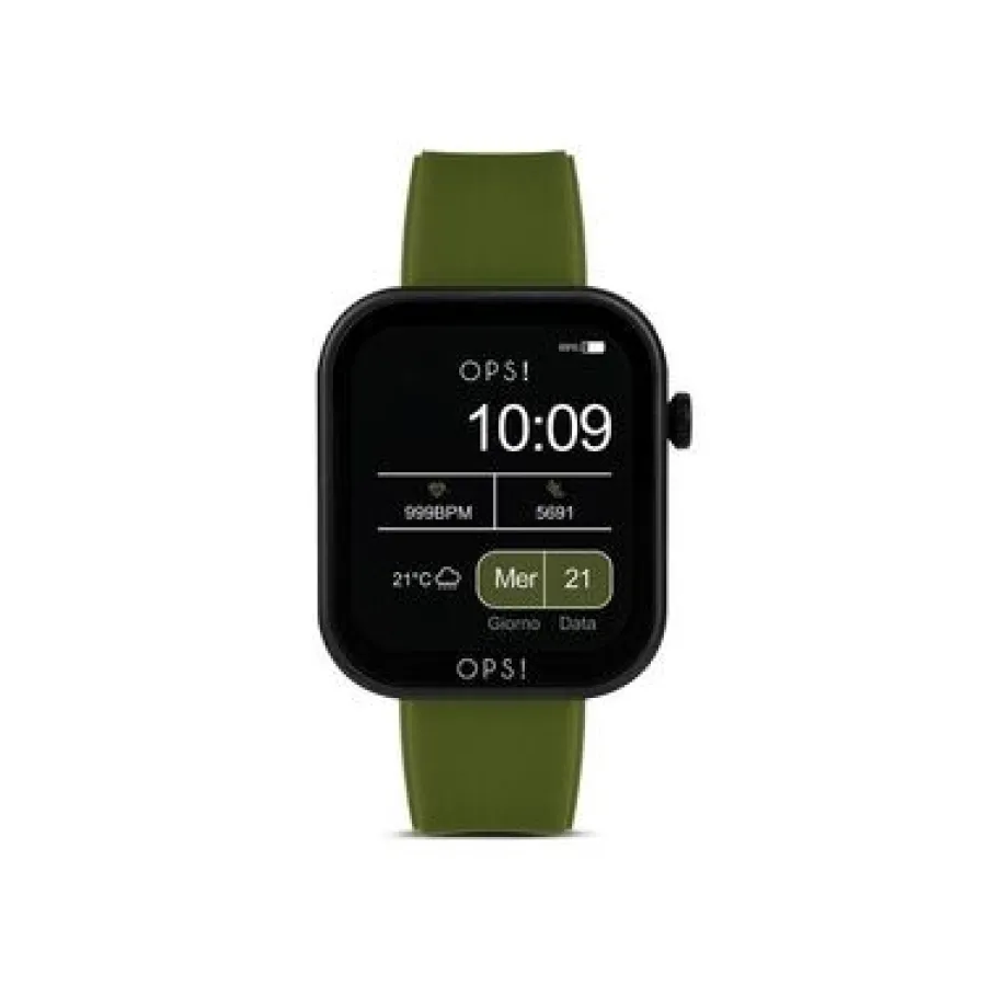smartwatch_active_call_ve_1.webp Crisafi Gioielli Smartwatch Active Call Verde Militare> Ops Smartwatch