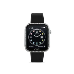 Crisafi Gioielli Smartwatch Call Love Diamond Argento Nero> Ops Smartwatch